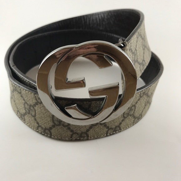 Auth brown Gucci belt interlocking GG monogram - Picture 1 of 5